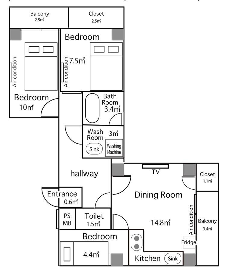 Appartement Super Mario House